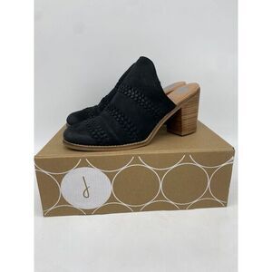 Journee Signature Mules Women 9 Black Huntly Casual Blocked Heels Slip On Ladies